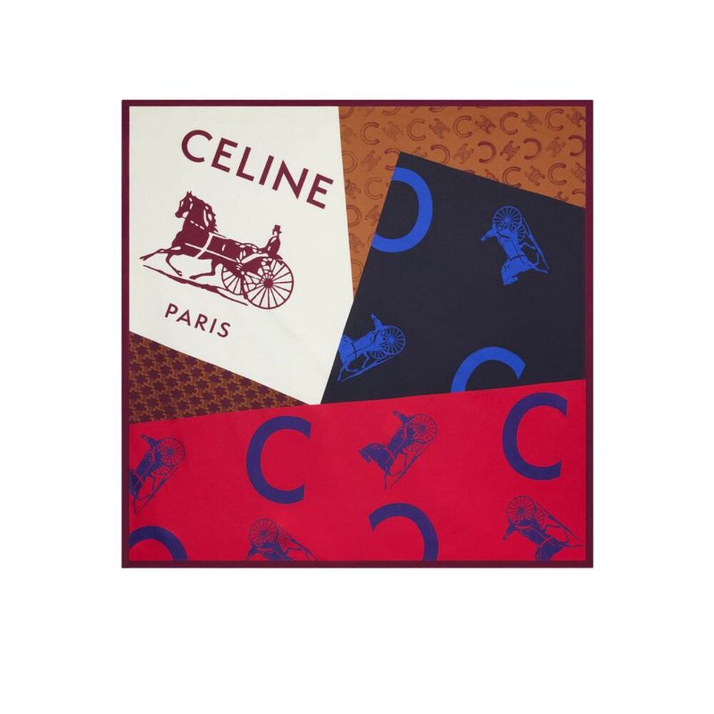 Celine Women Silk Twill Scarf